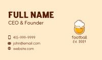 Round Beer Glass Business Card Image Preview