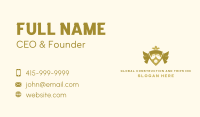 Golf Crown Shield Business Card Image Preview
