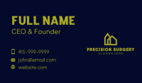 Yellow Geometric House Business Card Image Preview