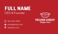 Minimalist Lip Outline Business Card Image Preview