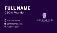 Illinois Violet Flower Business Card Preview