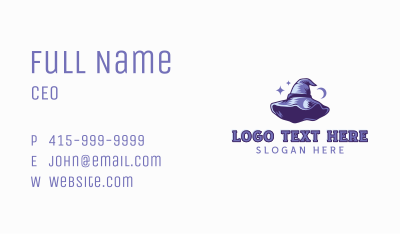 Magical Witch Hat Business Card Image Preview