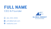 Blue Mountain Swoosh Business Card Design