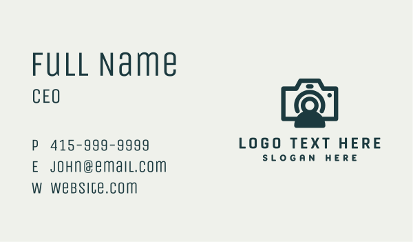 Photography Vlog Camera Business Card Design Image Preview