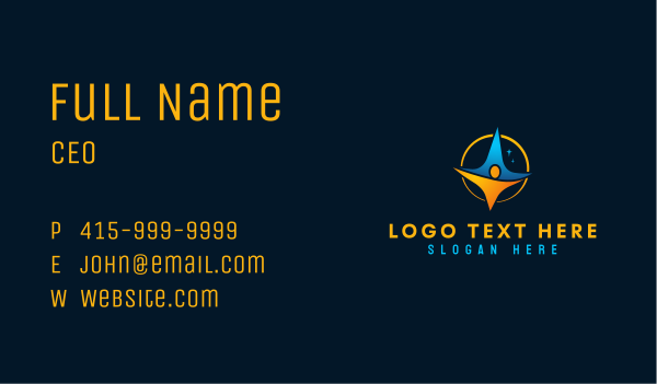 Community Star Organization Business Card Design Image Preview