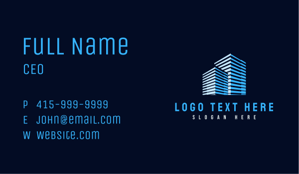 City Building Tower Business Card Design Image Preview