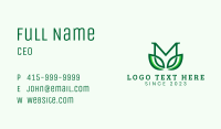 Organic Herbal Nature Letter M Business Card Image Preview