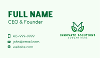 Organic Herbal Nature Letter M Business Card Image Preview