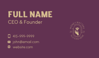 Rose Flower Spa Business Card Image Preview