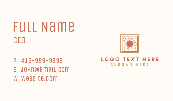 Floor Tile Pattern Business Card Design Image Preview