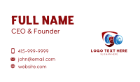 Dumbbell Gym Shield  Business Card Preview