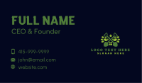 Shovel House Leaf Landscaping Business Card Design