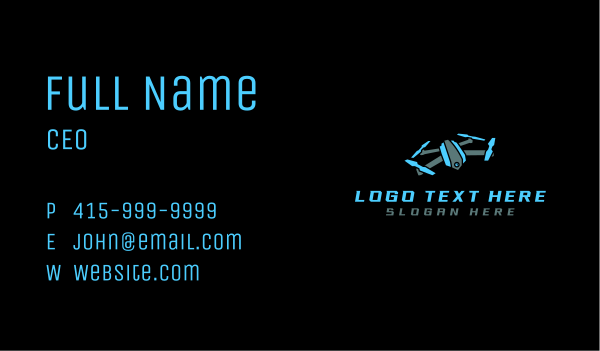 Drone Aerial Technology Business Card Design Image Preview