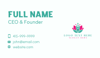 Human Lotus Meditation Business Card Image Preview