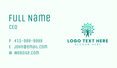 Nature Human Tree Business Card Image Preview