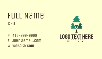 Pine Tree Wizard  Business Card Image Preview