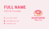 Strawberry Donut Chat Business Card Image Preview
