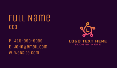 Software Technology Letter Business Card Image Preview