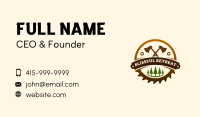 Axe Lumber Carpentry Badge Business Card Image Preview