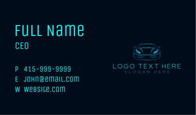 Automotive Race Car Business Card Image Preview