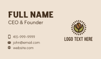 Coffee Bean Leaf Business Card Image Preview