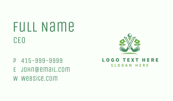 Sports Golf Clubs Business Card Design Image Preview