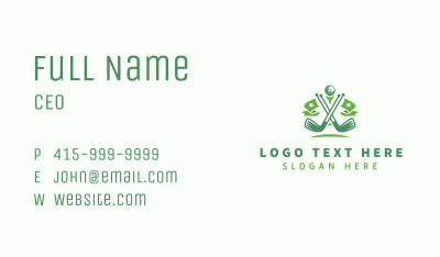 Sports Golf Clubs Business Card Image Preview