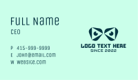 Virtual Reality Gamer Eyes Business Card Image Preview