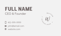 Fashion Signature Letter Business Card Image Preview