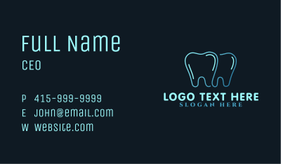 Abstract Teeth Dentistry Business Card Image Preview