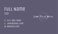 Mural Handwritten Brand Business Card Image Preview