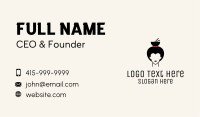 Asian Geisha Meal Bowl Business Card Image Preview