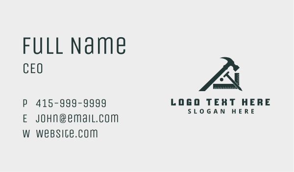 Repair Construction Tools Business Card Design Image Preview