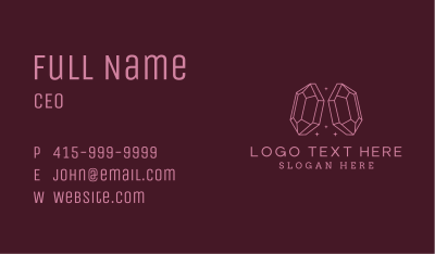 Pink Gemstone Jeweler Business Card Image Preview