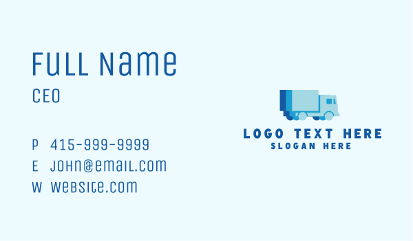 Forwarding Truck Delivery Business Card Design Image Preview