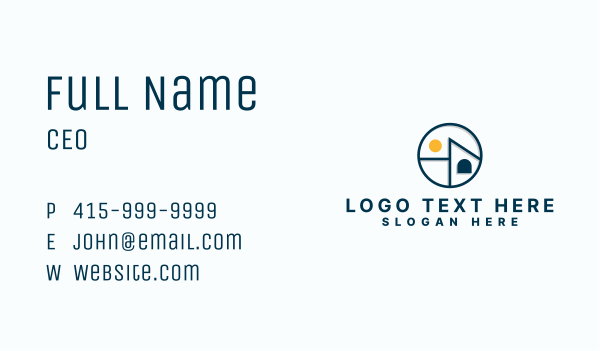Sun House Roofing Business Card Design Image Preview