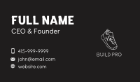 White Shoe Footwear  Business Card Image Preview