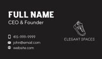 White Shoe Footwear  Business Card Design