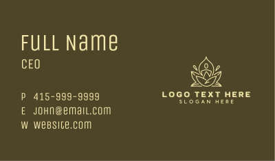 Therapeutic Zen Yoga Business Card Image Preview