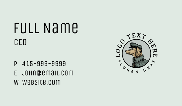 Animal Pet Grooming Business Card Design Image Preview