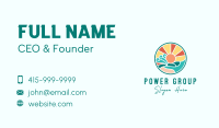 Tropical Summer Beach Business Card Image Preview