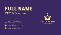 Pageant Crown Sparkle Business Card Image Preview