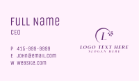 Purple Plant Letter Business Card Image Preview