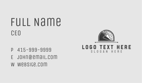 Cement Brick Builder Business Card Design Image Preview