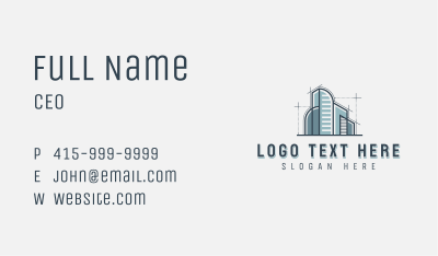 Skyscraper Building Architect Business Card Image Preview