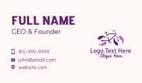 Purple Bicycle Marble Business Card Image Preview