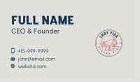 Minimalist Vintage Roofing Business Card Image Preview