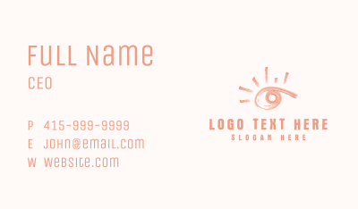 Sun Eye Paintbrush Business Card Image Preview