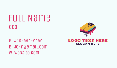 Shirt Ink Drip Business Card Image Preview