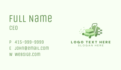 Lawn Mower Landscape Business Card Image Preview